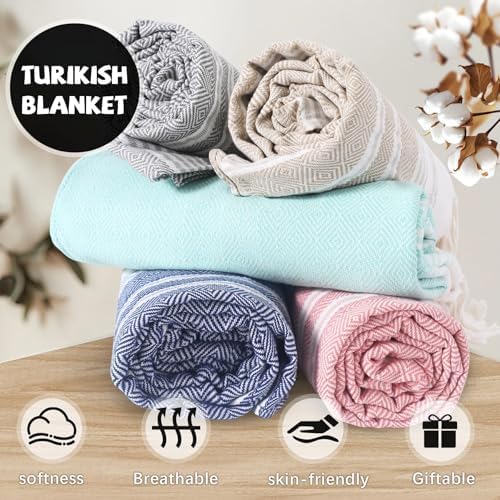 Genovega Lightweight Summer Throw Blanket Queen Size