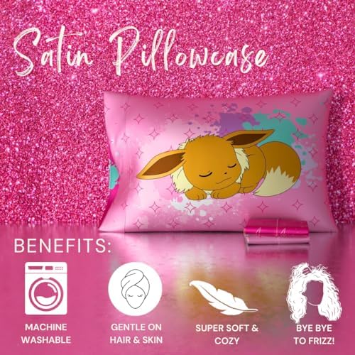 Franco Pokemon Girl Satin Pillowcase 20x30 Standard Reversible