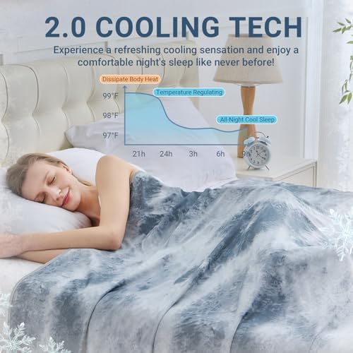 Cooling Blanket for Hot Sleepers 50x70 Throw Size