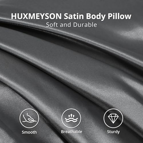 HUXMEYSON Cooling Body Pillow with Removable Satin Case