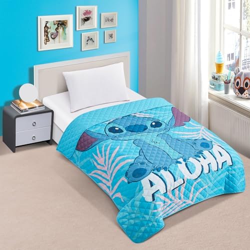 Disney Stitch Bedspread Twin Set for Kids