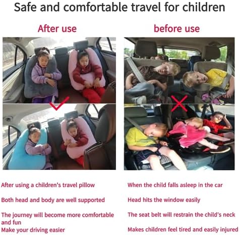 FHSGGP Travel Pillow for Kids and Adults Pink