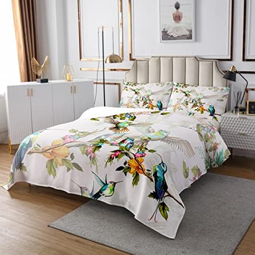 Erosebridal Birds Quilt King Bedspread Set