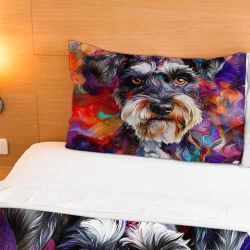 Custom 3D Print Dog Duvet Cover Set for Kids