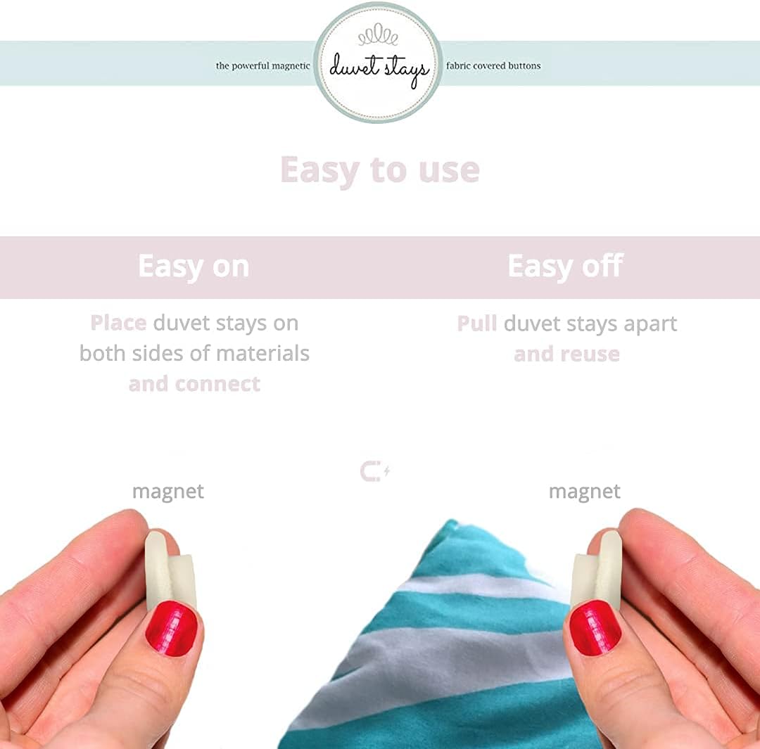 Magnetic Comforter Clips - Set of 4 One Size Fits All