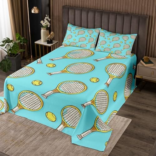 Erosebridal Tennis Print Twin Quilt Set for Kids Teens