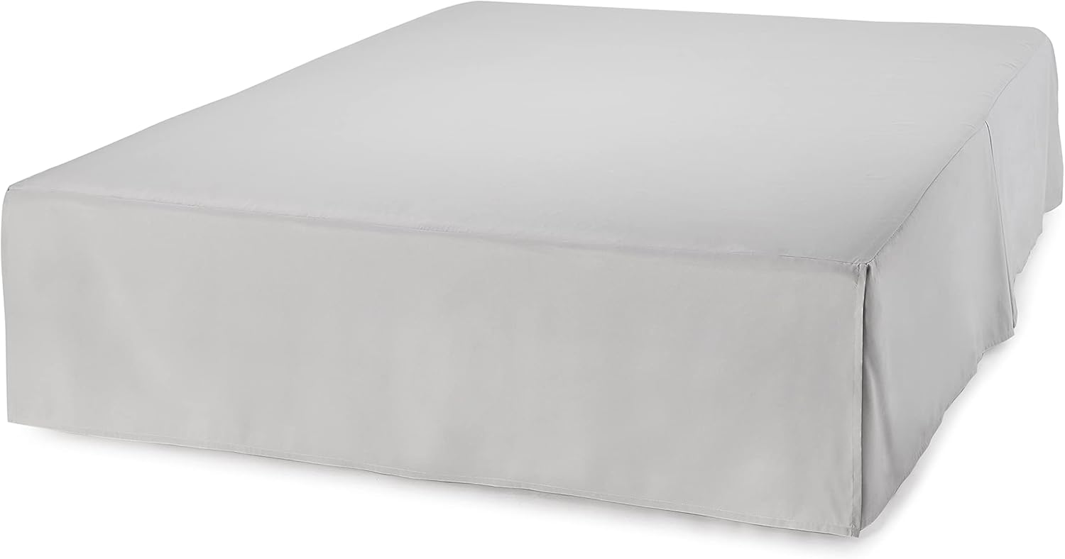 Amazon Basics Full Light Grey Bed Skirt