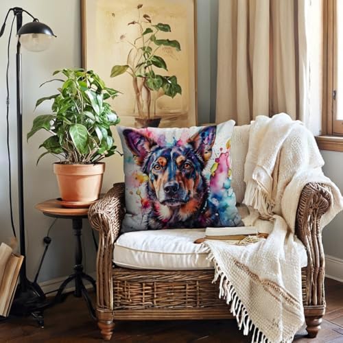 7COLORROOM Watercolor Animal Throw Pillow Covers 2Pack