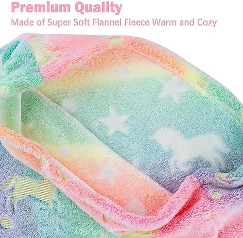 Viviland Kids Mermaid Tail Blanket - Glow in the Dark