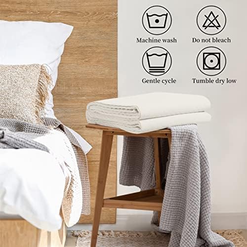 HollyHOME Luxury Checkered Bedspread 86x96 1