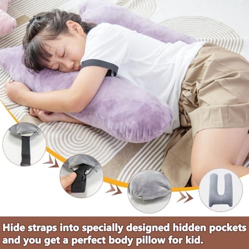 Kids Car Pillow with Memory Foam and Cat-Ear Design