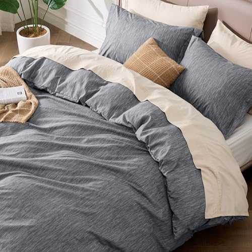 Bedsure Duvet Cover King Size - 3 Piece Set with Zipper Closure