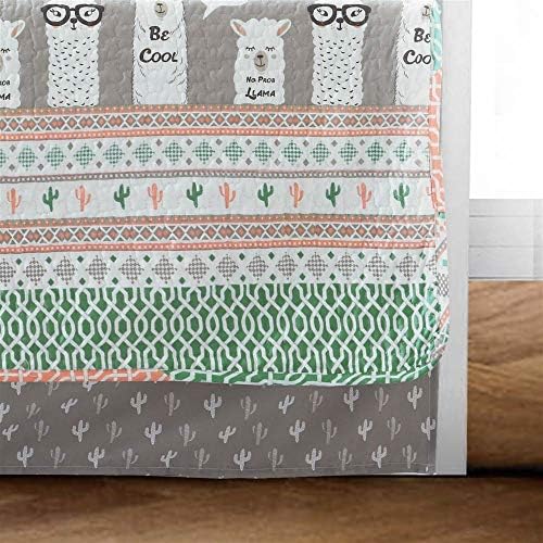 Lush Decor 6-Piece Pink-and-Turquoise Llama Daybed Set