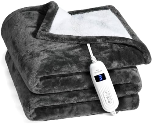Medical King Heated Blanket - 50x60 Gray 10 Heating Settings