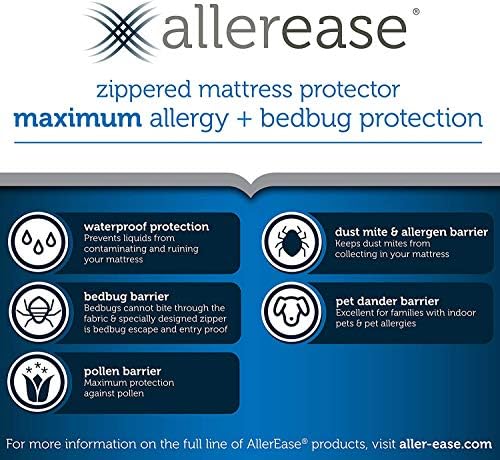 AllerEase Waterproof Mattress Protector for Allergy Protection