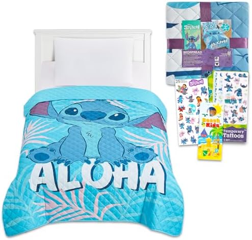 Disney Stitch Bedspread Twin Set for Kids