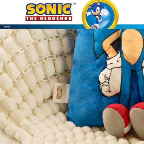 Franco Sonic The Hedgehog Plush Snuggle Pillow