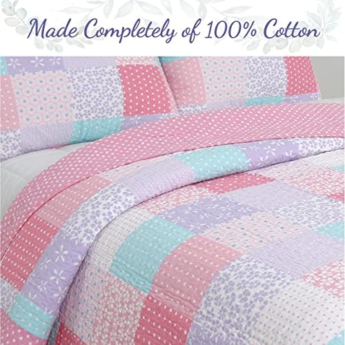 Cozy Line Angelina Floral Dot Quilt Bedding Set