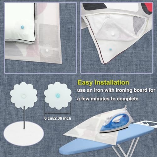 HX AURIZE 16 Pcs Duvet Snaps for Comforter 1