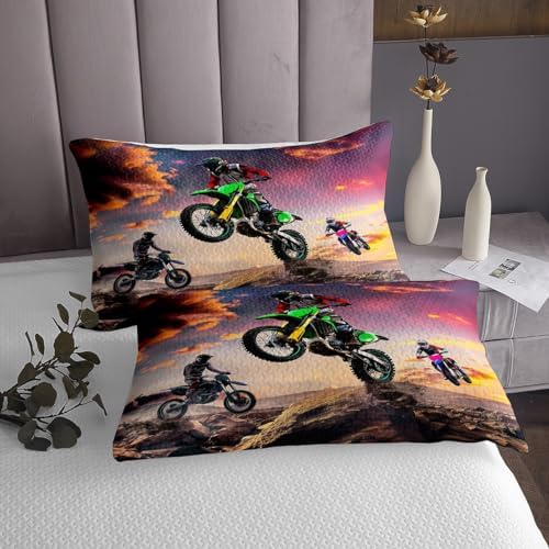 Erosebridal Motorbike Bedspread Quilt Set for Kids 1