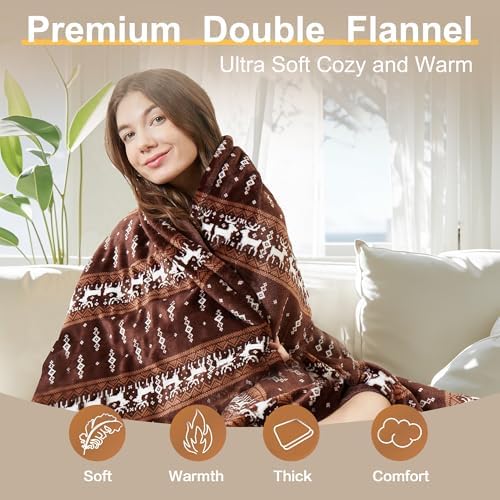 Gintao Electric Heated Blanket Throw with 3 Heat Levels