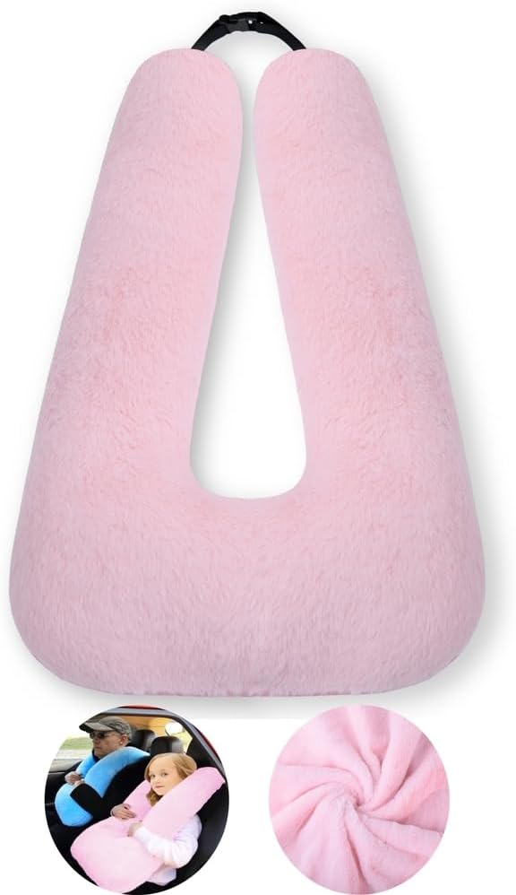 FHSGGP Travel Pillow for Kids and Adults Pink