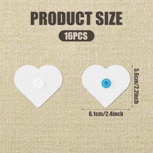16pcs Heart-Shaped Duvet Clips with 2 Styles