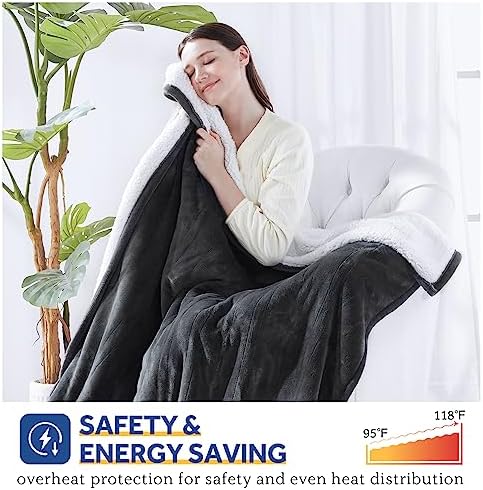 Sealy Electric Blanket with Foot Pocket for Adults
