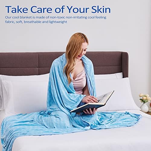 Topcee Cooling Blanket 50x70 Inches Double-Side Bed Throw