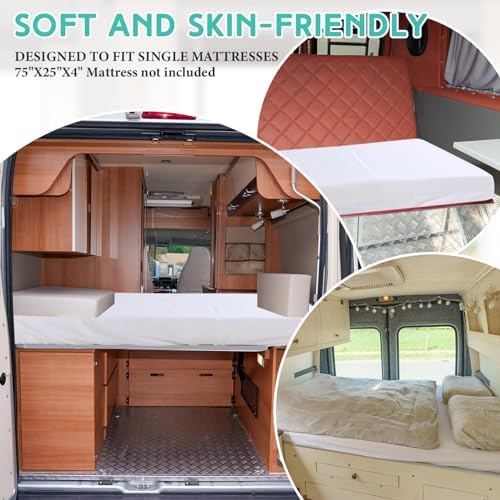 Breling Fitted Sheet for Full Mattress and RV Bunk Beds