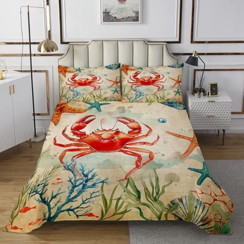 Erosebridal Marine Life King Bedspread Set