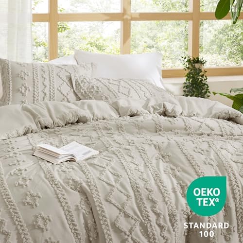 Bedsure Tufted Boho Comforter Set King