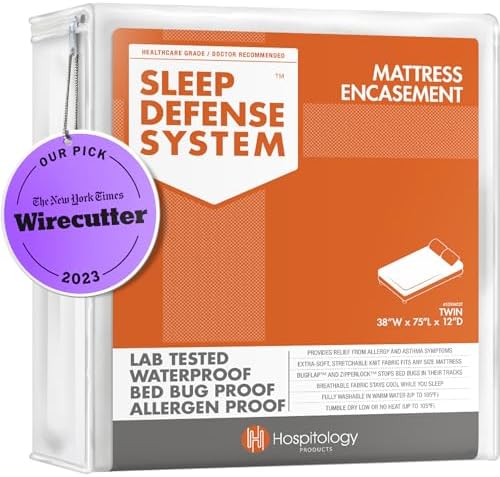 Hospitology Products Zippered Mattress Encasement - Twin