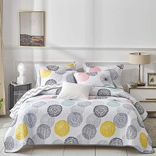 UOZZI BEDDING Kids Quilt Set 2 Piece Reversible