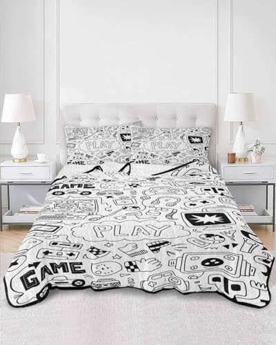 Stongaro Quilt Twin XL Set 3 Pieces Lightweight All Season Comforter Bedding