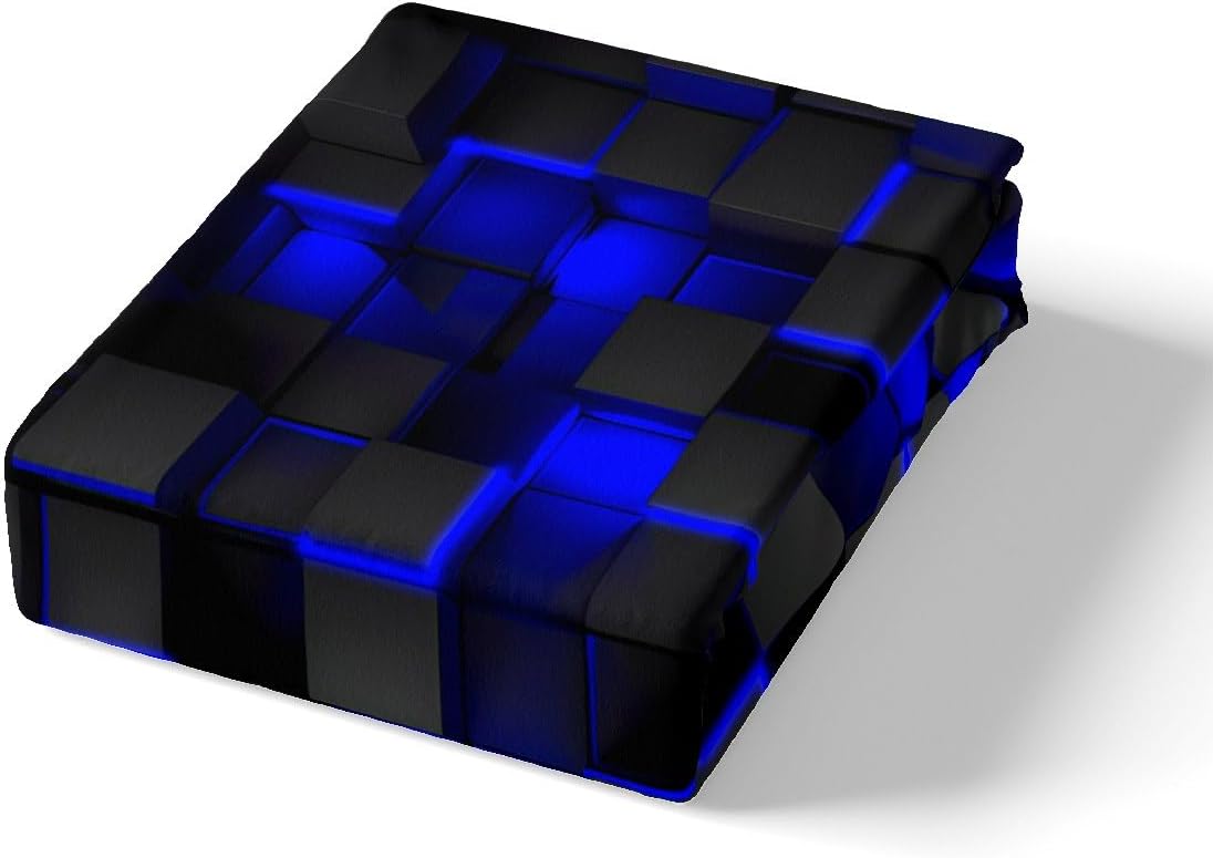 Feelyou Duvet Cover Set with Blue Black 3D Print Design