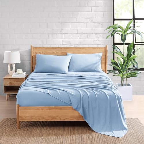 Casa Platino French Blue Twin Sheet Set 3 Piece