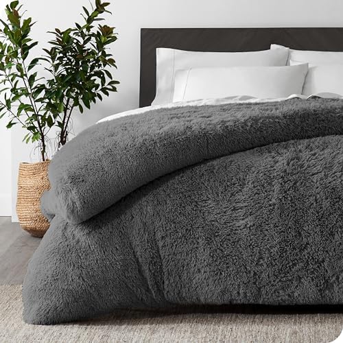 Bare Home Shaggy Fleece Duvet Cover Twin XL