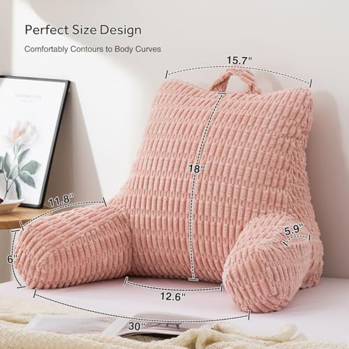 Holawakaka Reading Pillow with Arms - Light Pink