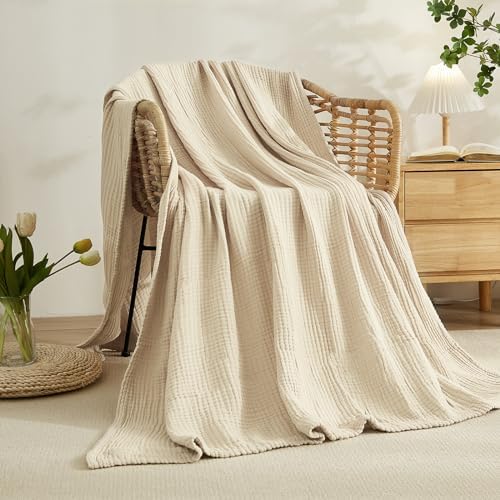 EMME Queen Size Cotton Blanket 90x90 Lightweight Breathable