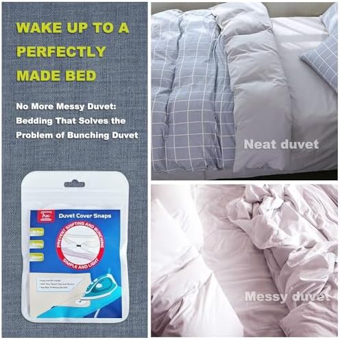 HX AURIZE 16 Pcs Duvet Snaps for Comforter 1