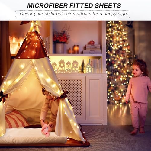 Breling Kids Air Mattress Fitted Sheet - White 1 Pcs