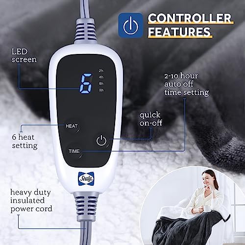 Sealy Electric Blanket with Foot Pocket for Adults