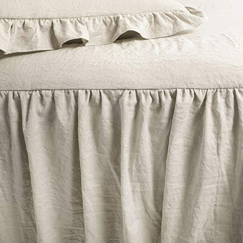 Lush Decor Ruffle Skirt Bedspread Set - King Neutral