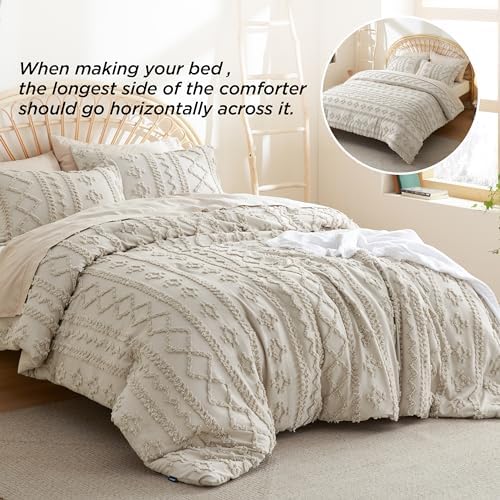 Bedsure Tufted Boho Comforter Set King