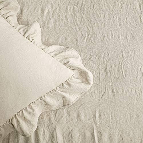 Lush Decor Ruffle Skirt Bedspread Set - King Neutral