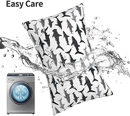 LBHH Nautical Shark Pillowcase for Travel 14x20 in