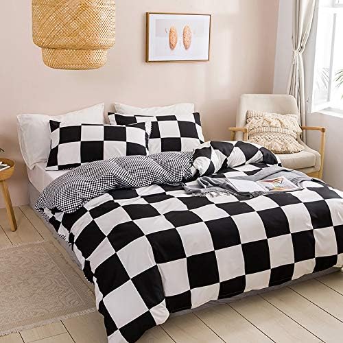 Erosebridal Buffalo Check Duvet Cover Set Queen