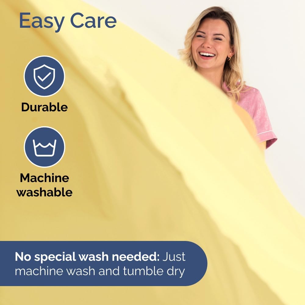 CGK Unlimited Wrap Around Dust Ruffle Bed Skirt Set - Yellow