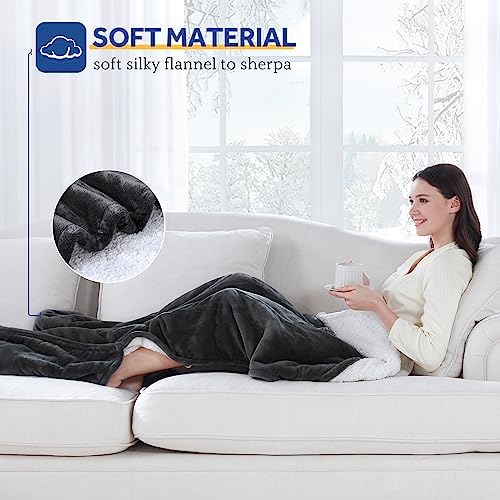 Sealy Electric Blanket with Foot Pocket for Adults